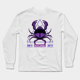 Cancer Zodiac Artwork Long Sleeve T-Shirt